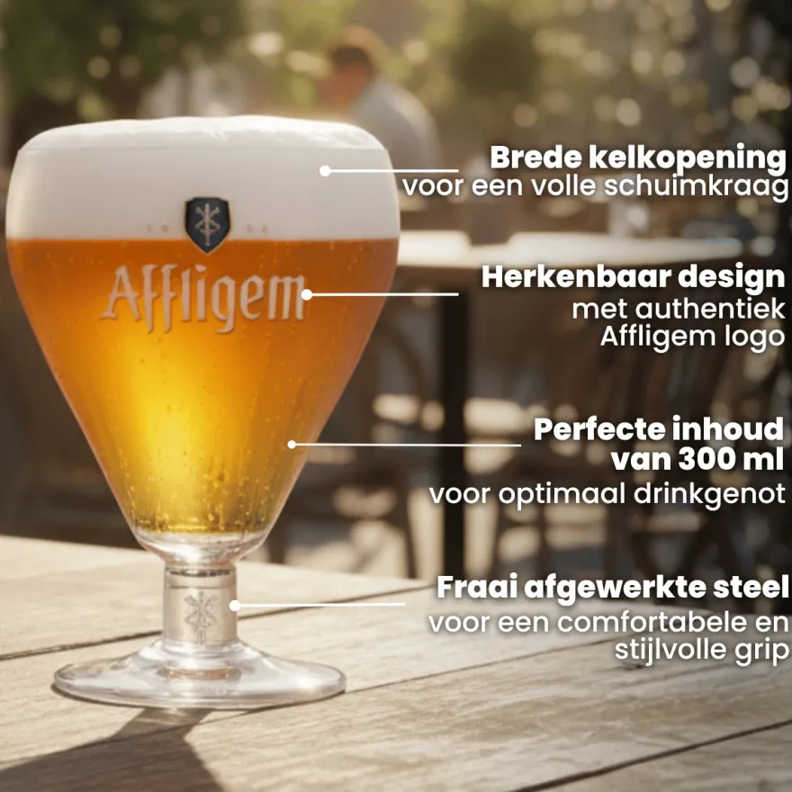 Affligem Bierglazen - 300 ml - 6 stuks