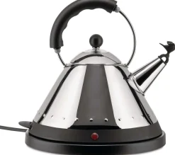 Alessi Waterkoker MG32 RVS / Zwart - 1.5 liter - 2000 W - Michael Graves - MG32 B