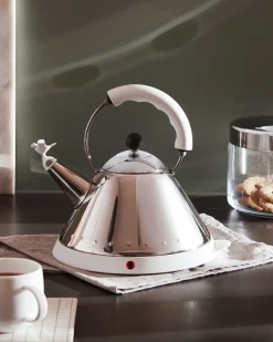 Alessi Waterkoker MG32 RVS / Zwart - 1.5 liter - 2000 W - Michael Graves - MG32 B