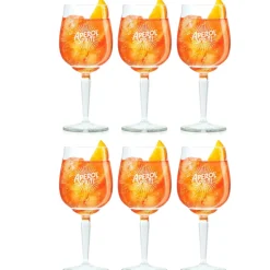 Aperol Spritz Glazen - 450 ml - Officieel Glas - 6 stuks