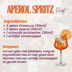 Aperol Spritz Glazen - 450 ml - Officieel Glas - 6 stuks