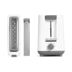 Argon Broodrooster Mat Wit - 1 Lange Sleuf - 900 W