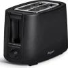 Argon Broodrooster Mat Zwart - 2 Sleuven - 750 W