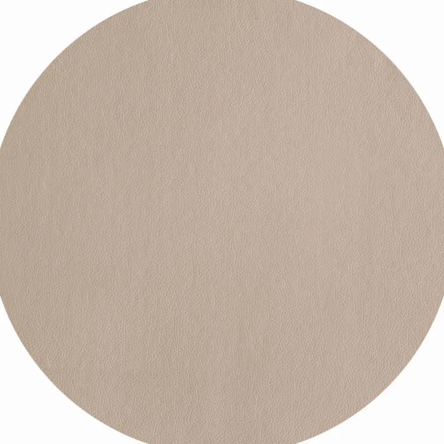 ASA Selection Placemat - Leather Optic Fine - Stone - Afwasbaar - ø 38 cm
