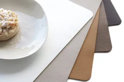 ASA Selection Placemat - Leather Optic Fine - Basalt - Afwasbaar - 46 x 33 cm