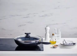 Beka Wokpan met glazen deksel Pro Induc ø 28 cm - keramische anti-aanbaklaag
