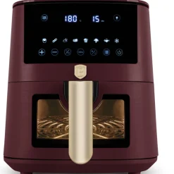 Berlinger Haus Airfryer XL Mat Bordeaux - met Kijkvenster - 5 Liter - 1400W