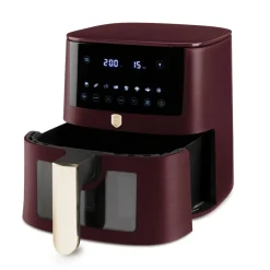 Berlinger Haus Airfryer XL Mat Bordeaux - met Kijkvenster - 5 Liter - 1400W