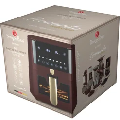 Berlinger Haus Airfryer XL Mat Bordeaux - met Kijkvenster - 5 Liter - 1400W