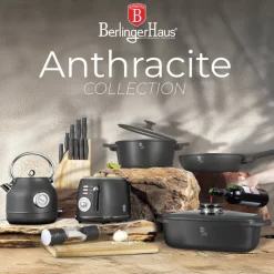 Berlinger Haus Broodrooster Mat Antraciet - 2 Sleufen - 850 W