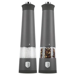 Berlinger Haus Elektrische Peper- en Zoutmolen Set Mat Antraciet - Keramische Molen - 2-Delig