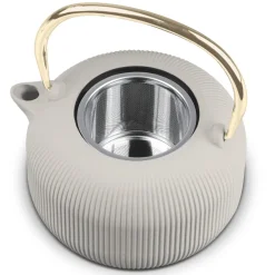 Berlinger Haus Theepot met RVS Filter - Gietijzer Mat Crème - 1 Liter