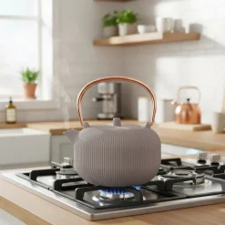 Berlinger Haus Theepot met RVS Filter - Gietijzer Taupe - 1 Liter