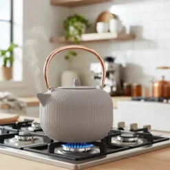 Berlinger Haus Theepot met RVS Filter - Gietijzer Taupe - 1 Liter