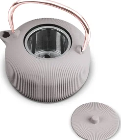 Berlinger Haus Theepot met RVS Filter - Gietijzer Taupe - 1 Liter