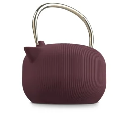 Berlinger Haus Theepot met RVS Filter - Gietijzer Mat Bordeaux - 1 Liter