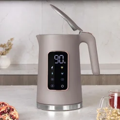 Berlinger Haus Waterkoker Digitaal Taupe - Temperatuurinstelling - 1.7 Liter - 2200W
