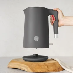 Berlinger Haus Waterkoker Dubbelwandig Mat Antraciet - 1.7 Liter - 1800W
