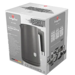 Berlinger Haus Waterkoker Dubbelwandig Mat Antraciet - 1.7 Liter - 1800W