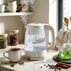 Berlinger Haus Waterkoker Glas Mat Crème - 1.7 Liter - 2200W