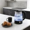 Berlinger Haus Waterkoker Glas Zwart Rosègoud - 1.7 Liter - 2200W