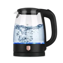 Berlinger Haus Waterkoker Glas Zwart Rosègoud - 1.7 Liter - 2200W