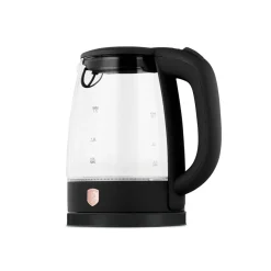 Berlinger Haus Waterkoker Glas Zwart Rosègoud - 1.7 Liter - 2200W