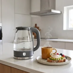 Berlinger Haus Waterkoker Glas Mat Antraciet - 1.7 Liter - 2200W