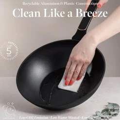 Berlinger Haus Wokpan Zwart Roségoud ø 28 cm - geschikt voor alle warmtebronnen - standaard anti-aanbaklaag