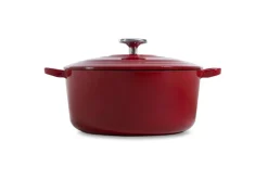 BK Braadpan Bourgogne Chili Red Gietijzer ø 28 cm / 6.7 liter - geëmailleerde anti-aanbaklaag