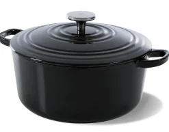 BK Braadpan Bourgogne Jet Black Gietijzer ø 26 cm / 5.3 Liter - geëmailleerde anti-aanbaklaag