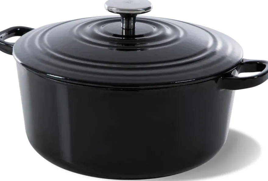 BK Braadpan Bourgogne Jet Black Gietijzer ø 28 cm / 6.7 liter - geëmailleerde anti-aanbaklaag