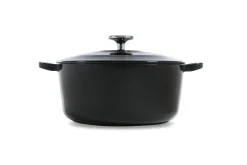 BK Braadpan Bourgogne Jet Black Gietijzer ø 28 cm / 6.7 liter - geëmailleerde anti-aanbaklaag