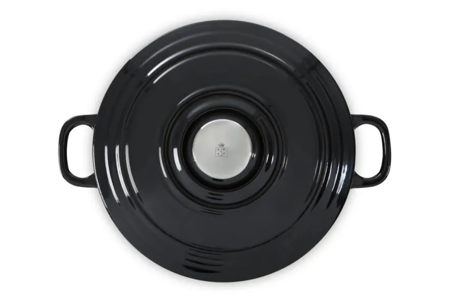 BK Braadpan Bourgogne Jet Black Gietijzer ø 28 cm / 6.7 liter - geëmailleerde anti-aanbaklaag
