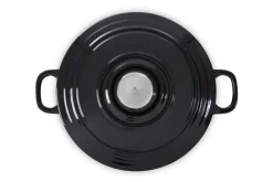BK Braadpan Bourgogne Jet Black Gietijzer ø 24 cm / 4.2 liter - geëmailleerde anti-aanbaklaag