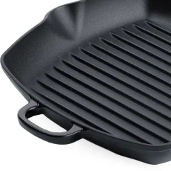 BK Grillpan Bourgogne Jet Black Gietijzer 26 x 26 cm - geëmailleerde anti-aanbaklaag