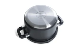 BK Pannenset Flow Cool Zwart 4-delig - RVS - Kookpan ø 16, 18, 20 cm & Steelpan ø 16 cm