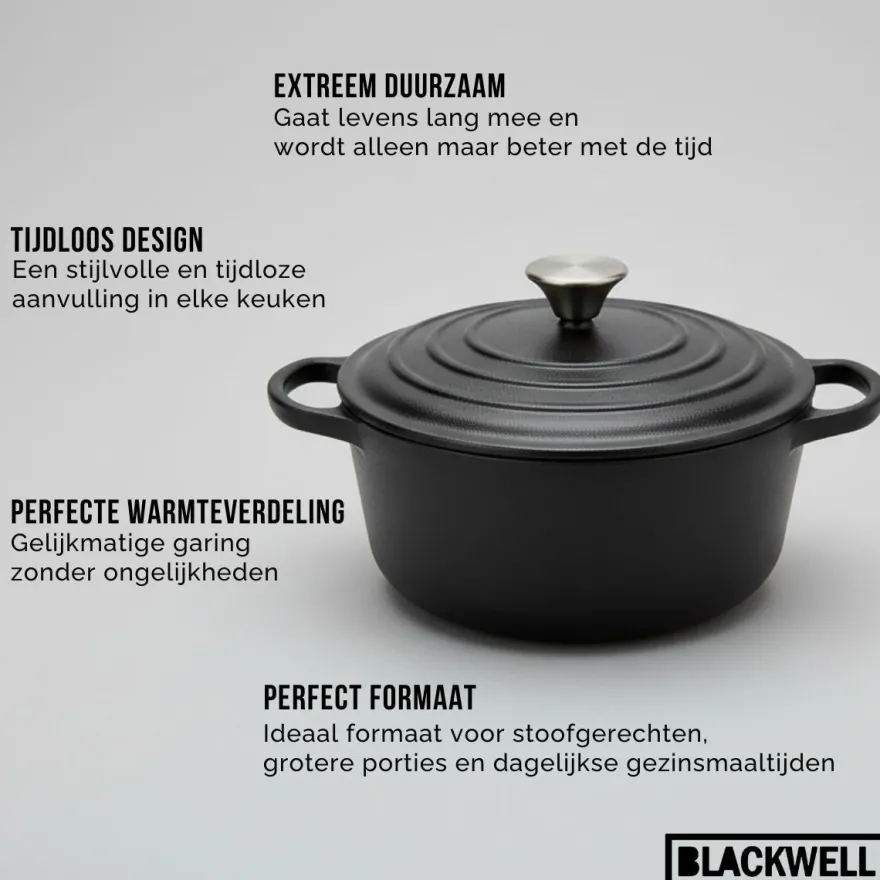Blackwell Braadpan Cast Iron Gietijzer ø 24 cm