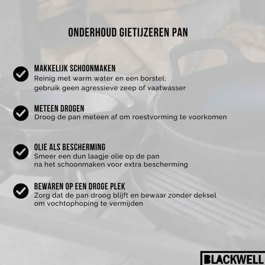 Blackwell Braadpan Cast Iron Gietijzer ø 24 cm