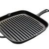 Blackwell Grillpan Cast Iron Gietijzer - 26 x 26 cm - geschikt voor alle warmtebronnen - zonder anti-aanbaklaag