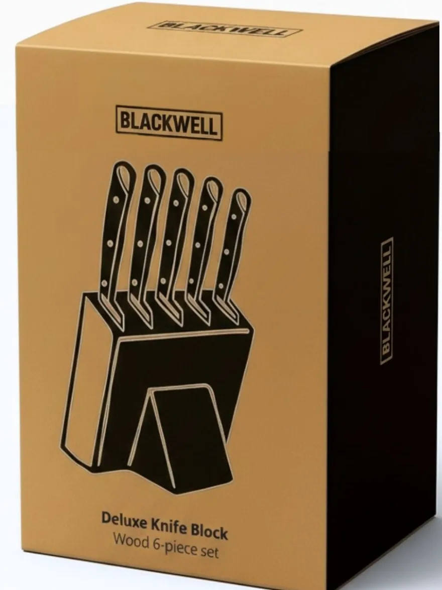 Blackwell Messenblok - Deluxe - Koksmes, Broodmes, Vleesmes, Officemes & Schilmes 6-delig