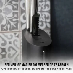 Blackwell Messenblok - Koksmes, Broodmes, Vleesmes, Officemes & Schilmes 6-delig