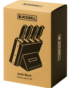 Blackwell Messenblok - Noire - Koksmes, Santokumes, Broodmes, Officemes & Schilmes 6-delig