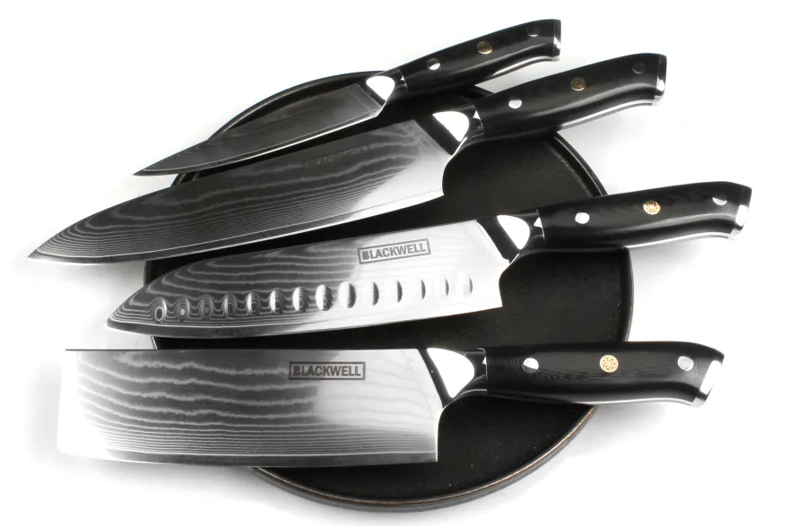 Blackwell Officemes Japanse stijl - 67 lagen damaststaal - VG10 - 12,5 cm