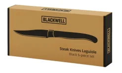 Blackwell Steakbestek Laguiole - Steakmessen & Steakvorken - Pakkahout - 12 Stuks