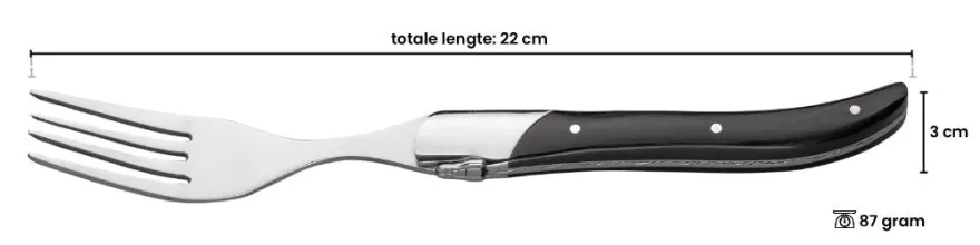 Blackwell Steakbestek Laguiole - Steakmessen & Steakvorken - Pakkahout - 12 Stuks