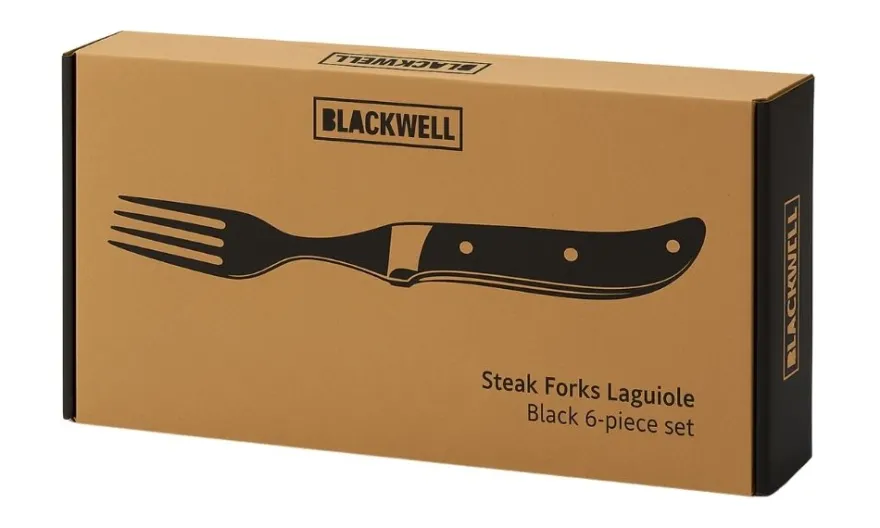 Blackwell Steakbestek Laguiole - Steakmessen & Steakvorken - Pakkahout - 12 Stuks