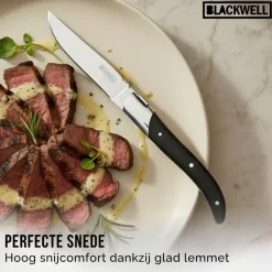 Blackwell Steakbestek Laguiole - Steakmessen & Steakvorken - Pakkahout - 12 Stuks