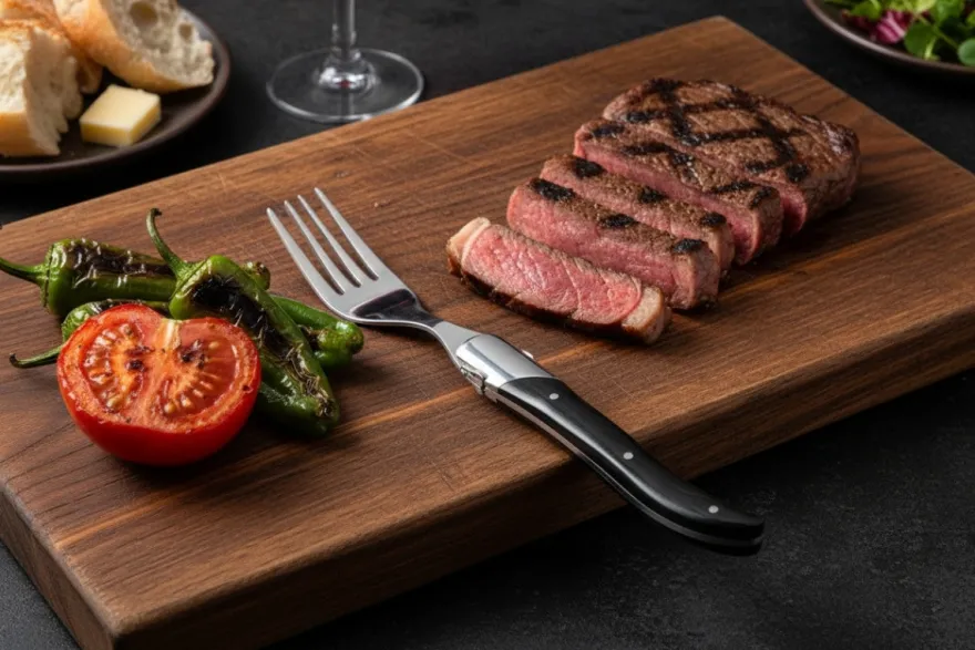 Blackwell Steakbestek Laguiole - Steakmessen & Steakvorken - Pakkahout - 12 Stuks