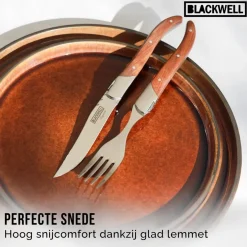 Blackwell Steakmessen Laguiole - Rozenhout - 6 Stuks